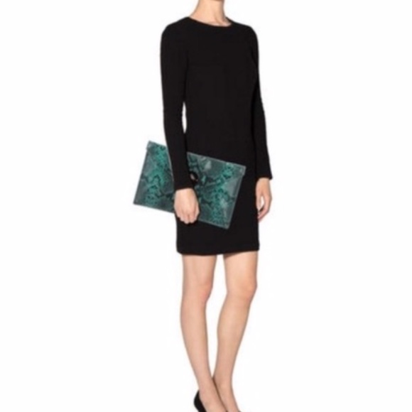Kate Spade teal and black envelope clutch handbag - Picture 9 of 9